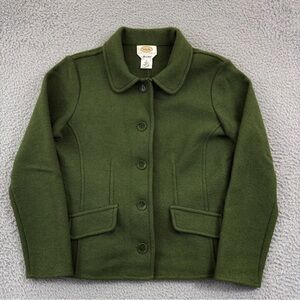 Talbots Forest Green Pea Coat
